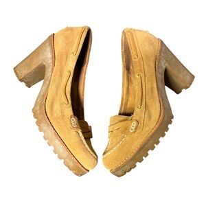 Sperry Tan Heeled Boots